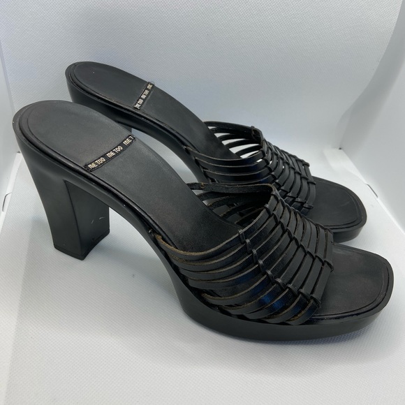Y2K square heel sandals - Picture 2 of 3